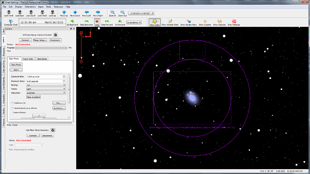 06c TheSkyX screen dump showing camera.png - TheSkyX will do almost everything for me, including taking pictures.